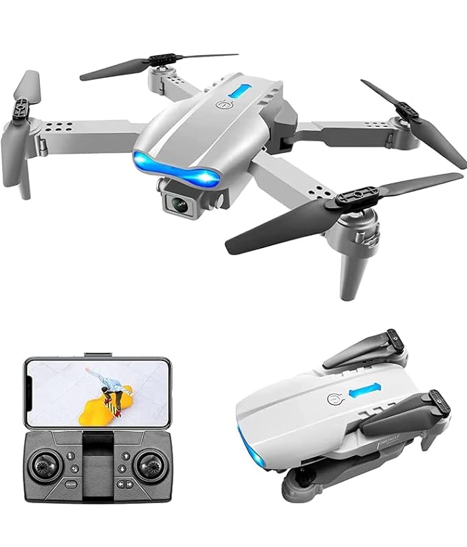 E88 Pro Drone with 4K HD Dual Camera/WiFi FPV, Foldable RC Quadcopter, Auto Hover, Altitude Hold, Headless Mode, App Control